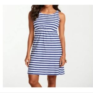 Tommy Bahama Playa Sirena Blue Striped sleeveless above knee DRESS SZ S